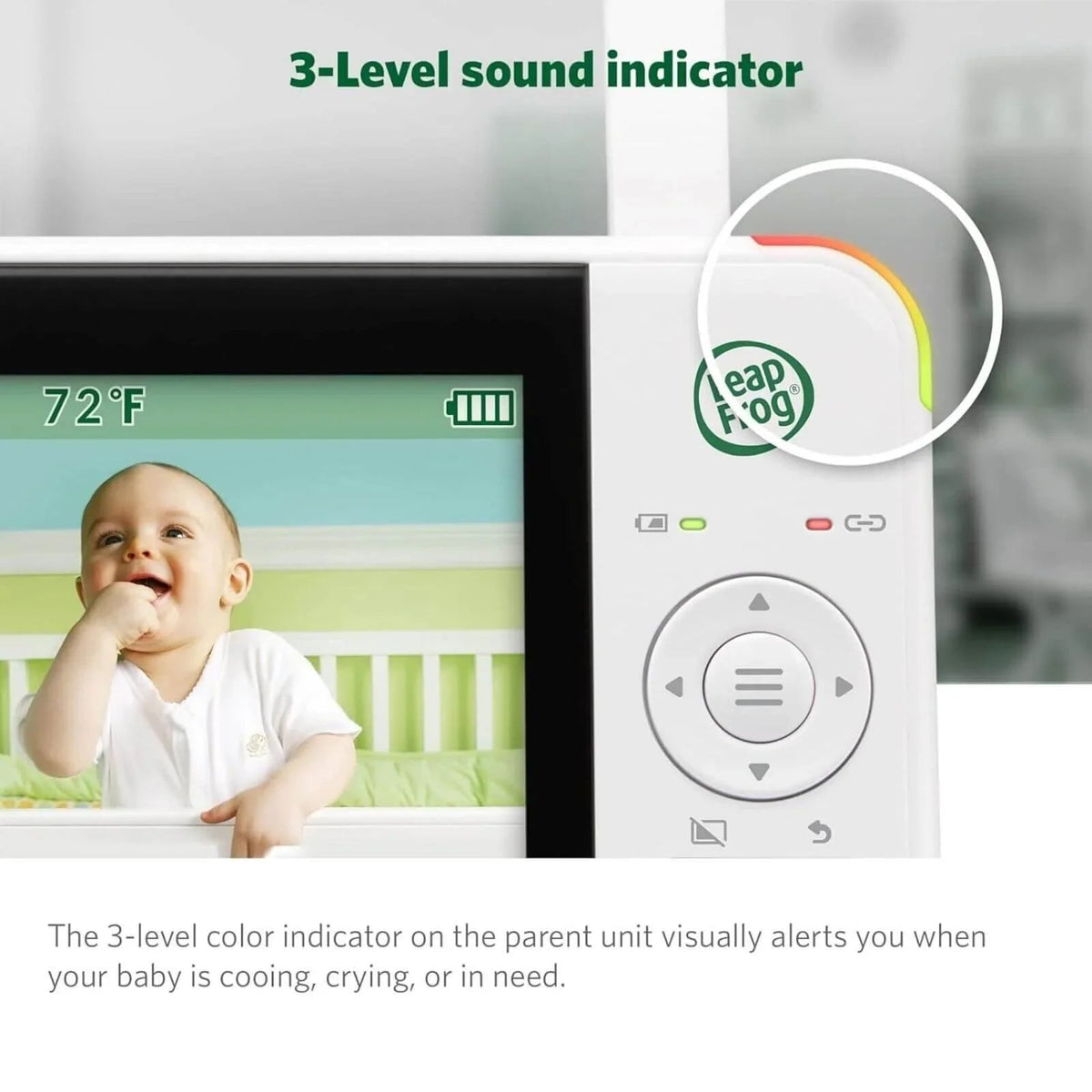 LeapFrog LF2415 5" Night Light Video Monitor | Luxury Home Accessories | Heulog Glow
