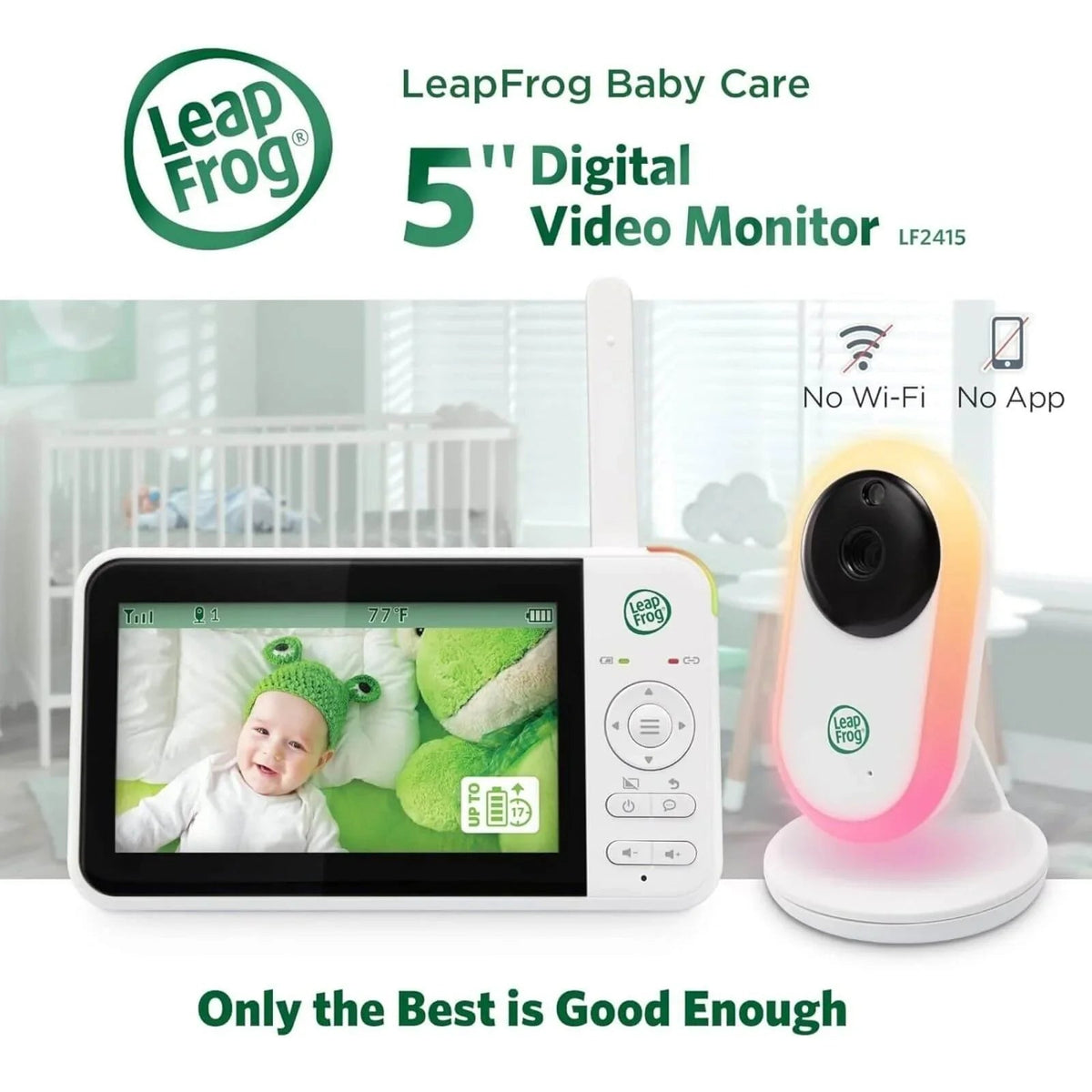 LeapFrog LF2415 5" Night Light Video Monitor | Luxury Home Accessories | Heulog Glow
