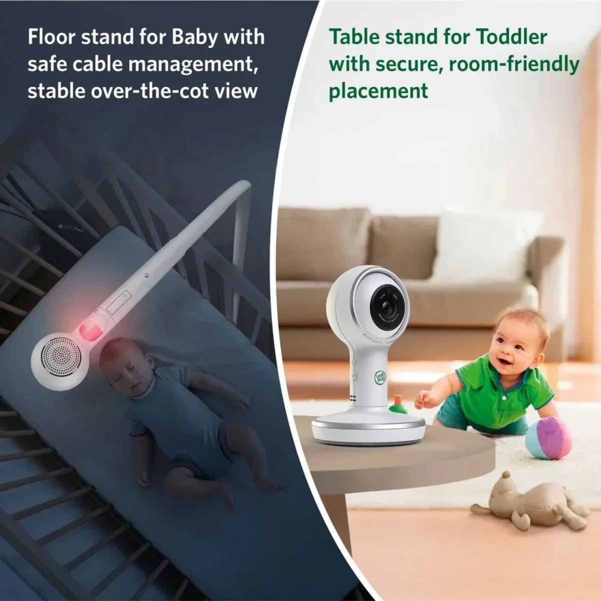 LeapFrog LF5817HD 7" Wi-Fi Smart Video Baby Monitor | Luxury Home Accessories | Heulog Glow