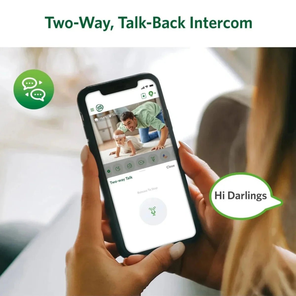 LeapFrog LF5817HD 7" Wi-Fi Smart Video Baby Monitor | Luxury Home Accessories | Heulog Glow