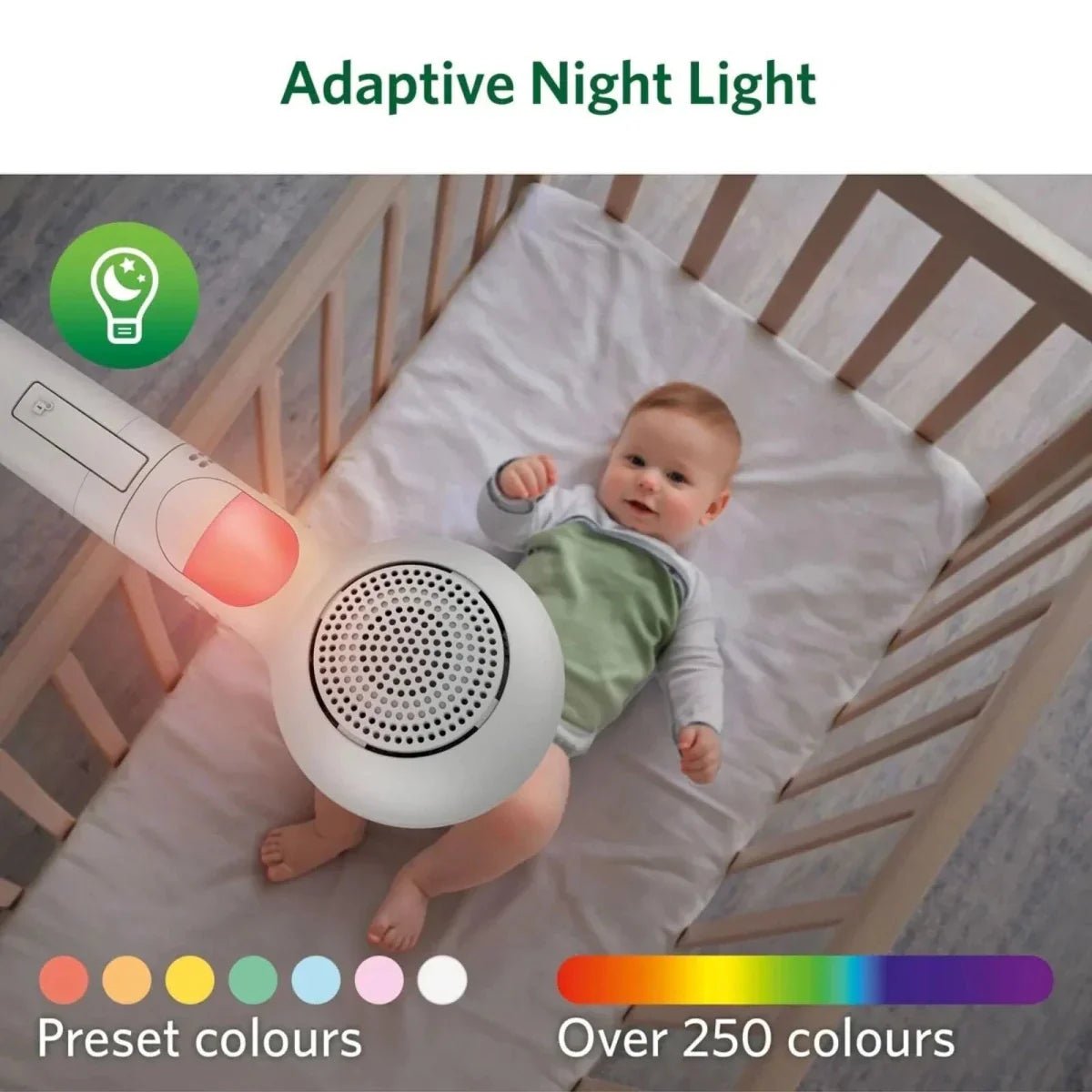 LeapFrog LF5817HD 7" Wi-Fi Smart Video Baby Monitor | Luxury Home Accessories | Heulog Glow