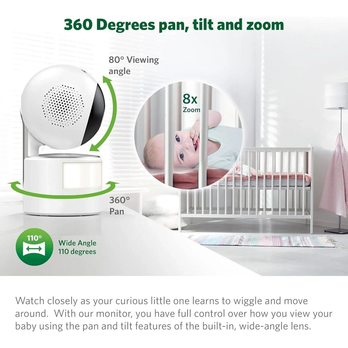 LeapFrog LF915HD 5" High Definition Pan & Tilt Monitor | Luxury Home Accessories | Heulog Glow