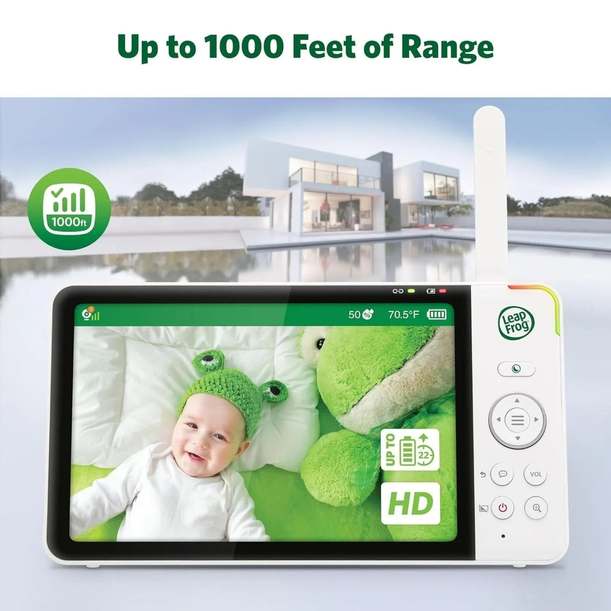 LeapFrog LF920HD 7" HD Video Baby Monitor | Luxury Home Accessories | Heulog Glow