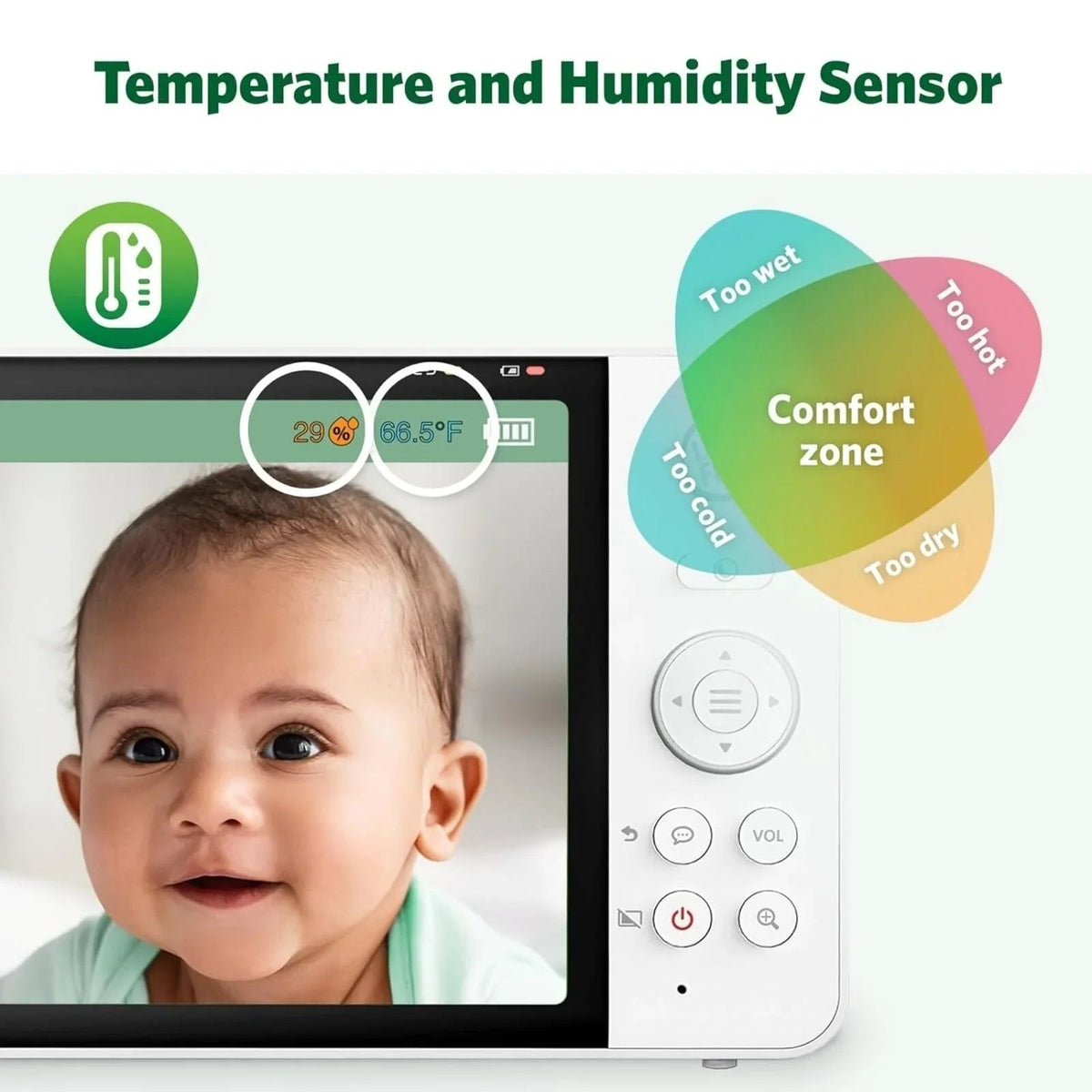 LeapFrog LF920HD 7" HD Video Baby Monitor | Luxury Home Accessories | Heulog Glow