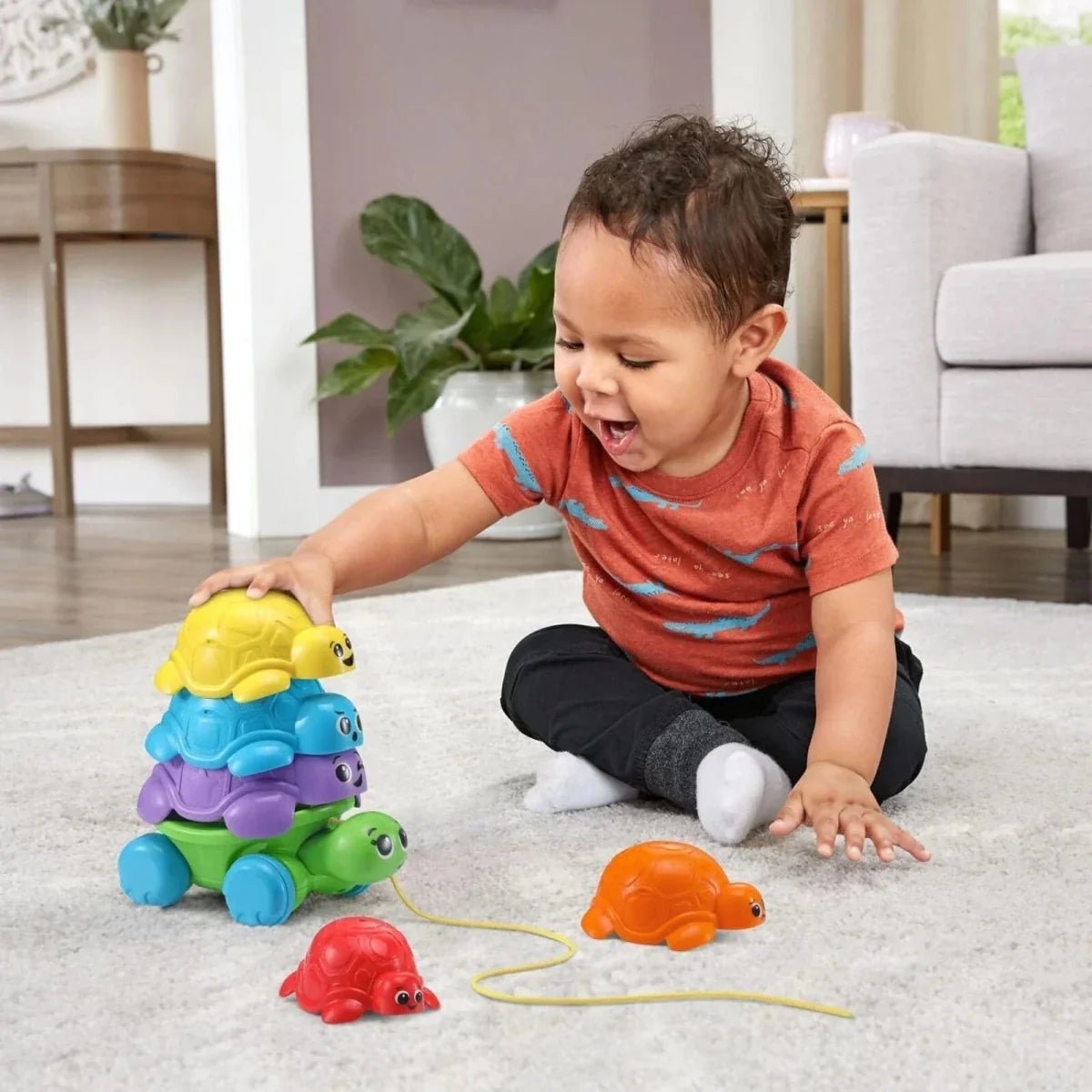 LeapFrog Nest & Count Turtle Tower | Luxury Home Accessories | Heulog Glow