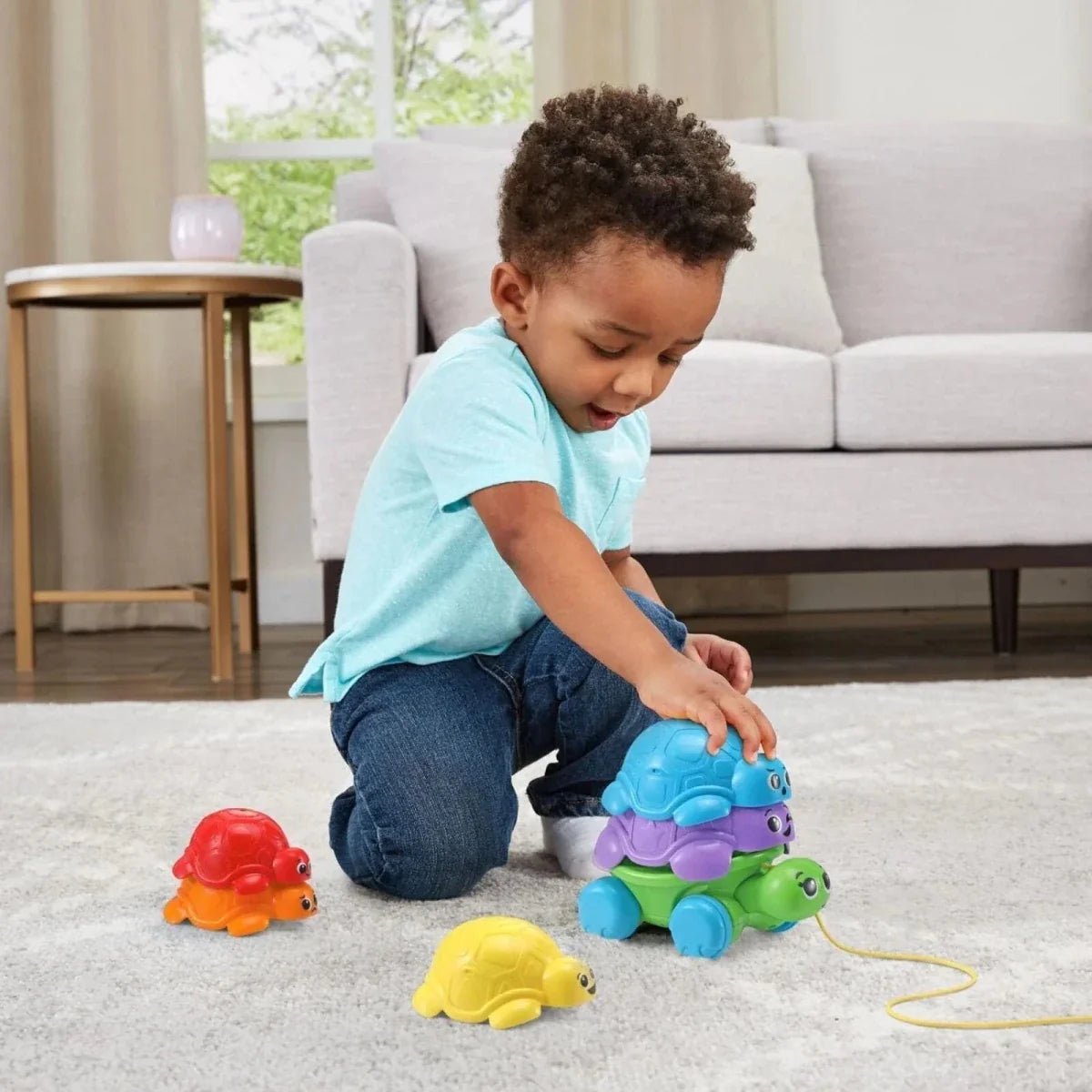 LeapFrog Nest & Count Turtle Tower | Luxury Home Accessories | Heulog Glow