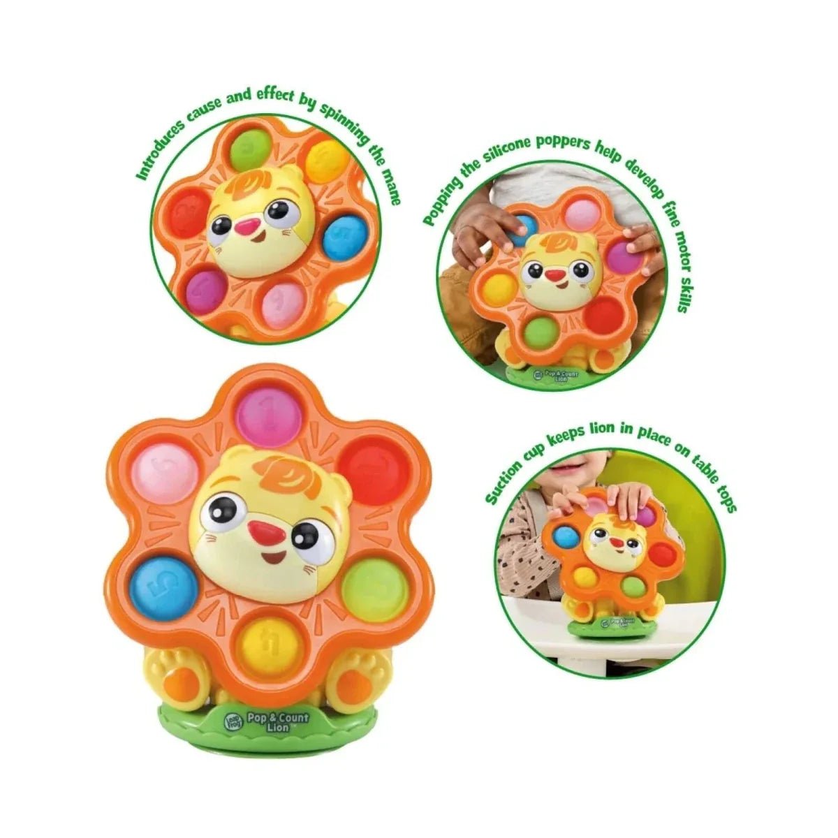 LeapFrog Pop & Count Lion | Luxury Home Accessories | Heulog Glow