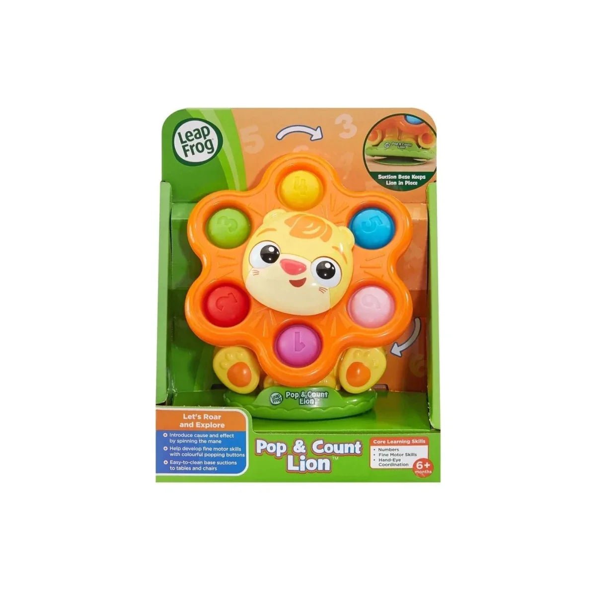 LeapFrog Pop & Count Lion | Luxury Home Accessories | Heulog Glow