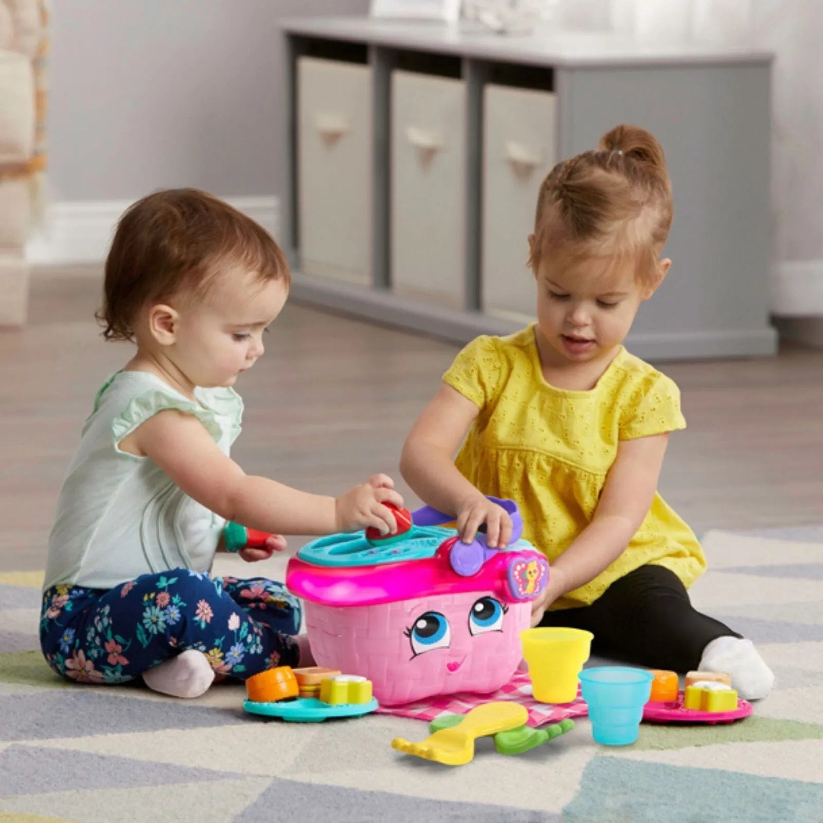 LeapFrog Shapes & Sharing Picnic Basket | Luxury Home Accessories | Heulog Glow