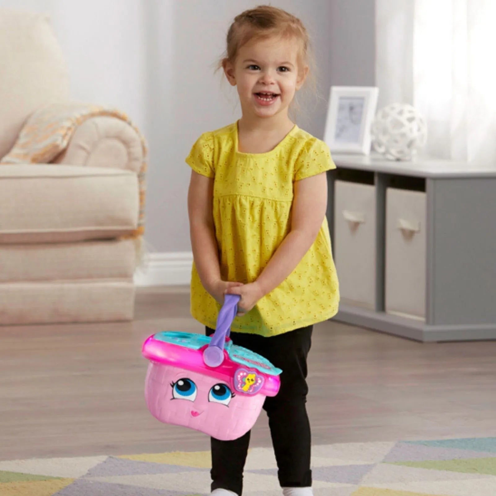LeapFrog Shapes & Sharing Picnic Basket | Luxury Home Accessories | Heulog Glow