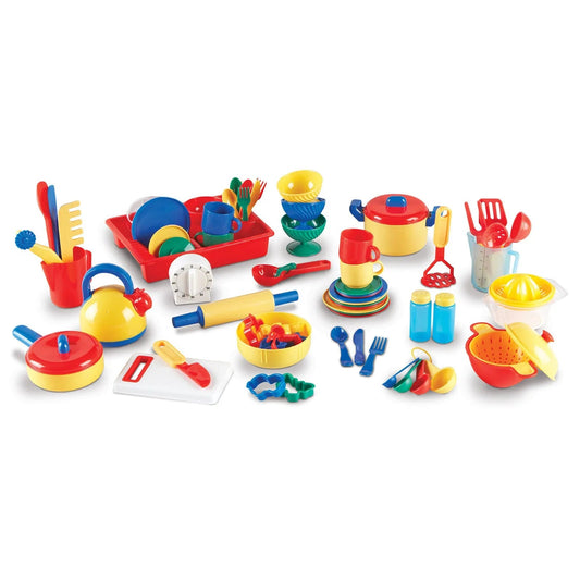 Learning Resources Pretend & Play Great Value Kitchen Set | Luxury Home Accessories | Heulog Glow