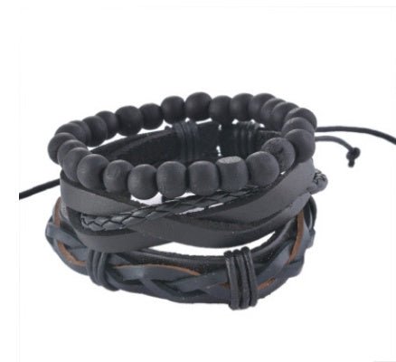 Leather Bracelet Men Multilayer Bead Bracelet Punk Wrap Bracelets for Women Vintage punk Men Jewelry | Luxury Home Accessories | Heulog Glow