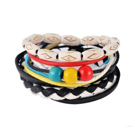 Leather Bracelet Men Multilayer Bead Bracelet Punk Wrap Bracelets for Women Vintage punk Men Jewelry | Luxury Home Accessories | Heulog Glow