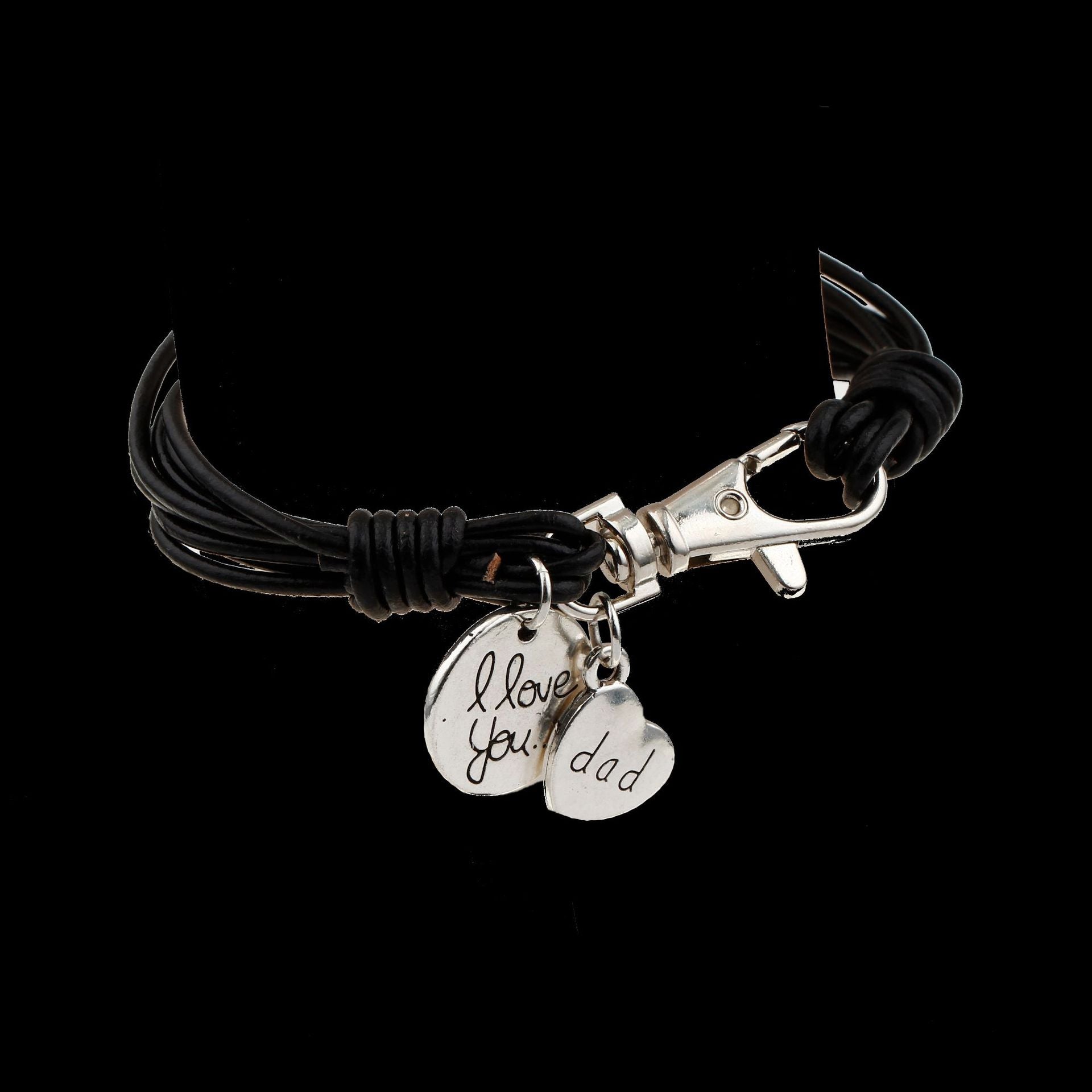 Leather Dad Men's Bracelet Father's Day Gift Small Gift | Luxury Home Accessories | Heulog Glow