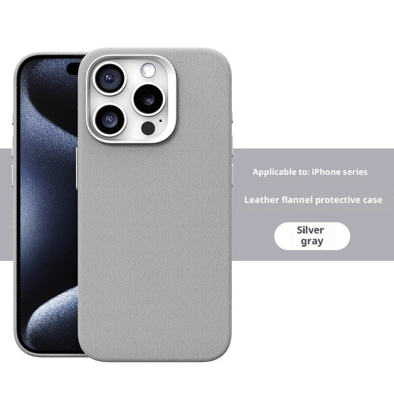 Leather Flannel Fabric Magnetic Phone Case | Luxury Home Accessories | Heulog Glow