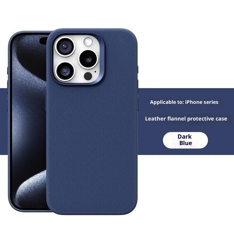 Leather Flannel Fabric Magnetic Phone Case | Luxury Home Accessories | Heulog Glow