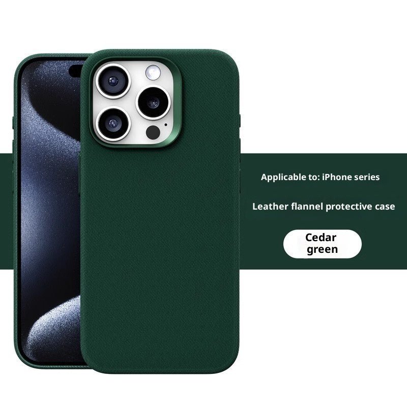 Leather Flannel Fabric Magnetic Phone Case | Luxury Home Accessories | Heulog Glow