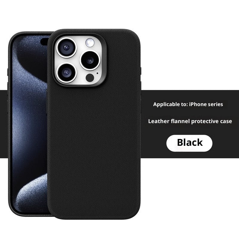 Leather Flannel Fabric Magnetic Phone Case | Luxury Home Accessories | Heulog Glow