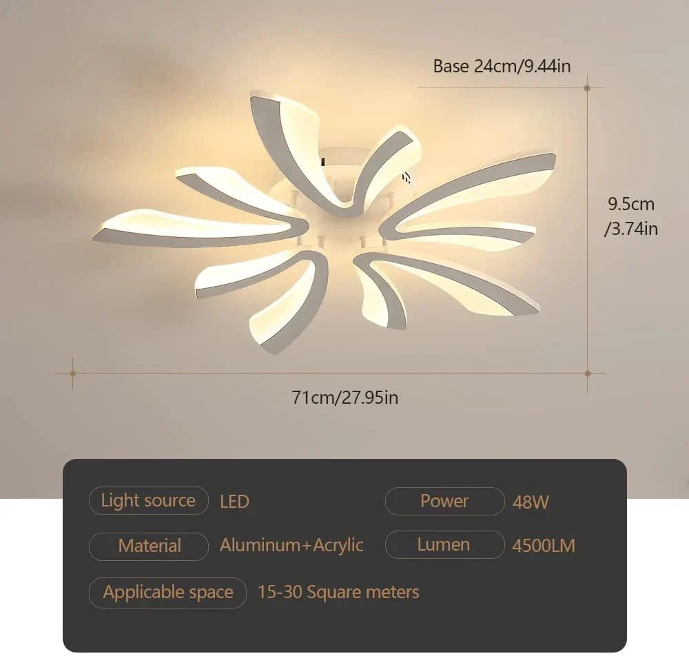 LED Ceiling Light, with Remote Control | Luxury Home Accessories | Heulog Glow