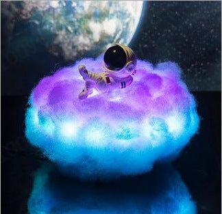 LED Colorful Clouds Astronaut Lamp With Rainbow Effect As Children's Night Light Creative Gift | Luxury Home Accessories | Heulog Glow
