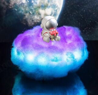 LED Colorful Clouds Astronaut Lamp With Rainbow Effect As Children's Night Light Creative Gift | Luxury Home Accessories | Heulog Glow