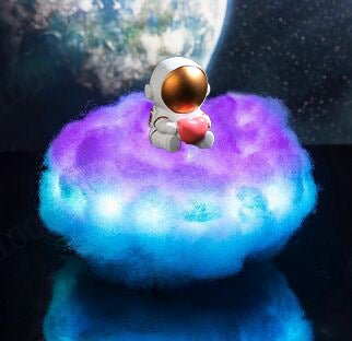 LED Colorful Clouds Astronaut Lamp With Rainbow Effect As Children's Night Light Creative Gift | Luxury Home Accessories | Heulog Glow