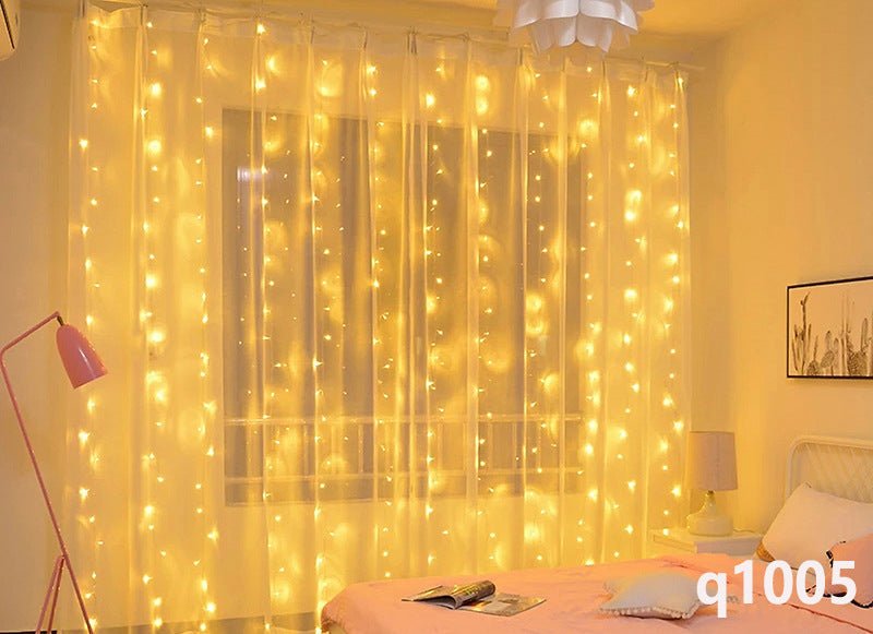 LED Curtain Garland On The Window USB String Lights Remote Control Christmas Decorations For Home Room | Luxury Home Accessories | Heulog Glow