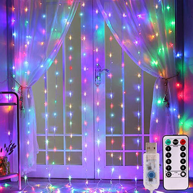 LED Curtain Garland On The Window USB String Lights Remote Control Christmas Decorations For Home Room | Luxury Home Accessories | Heulog Glow