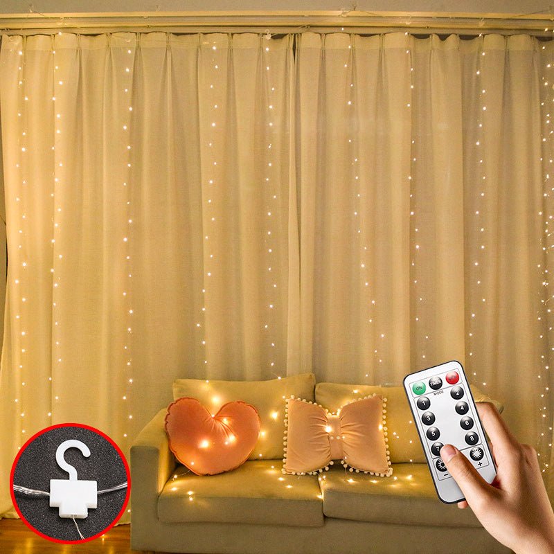 LED Curtain Garland On The Window USB String Lights Remote Control Christmas Decorations For Home Room | Luxury Home Accessories | Heulog Glow