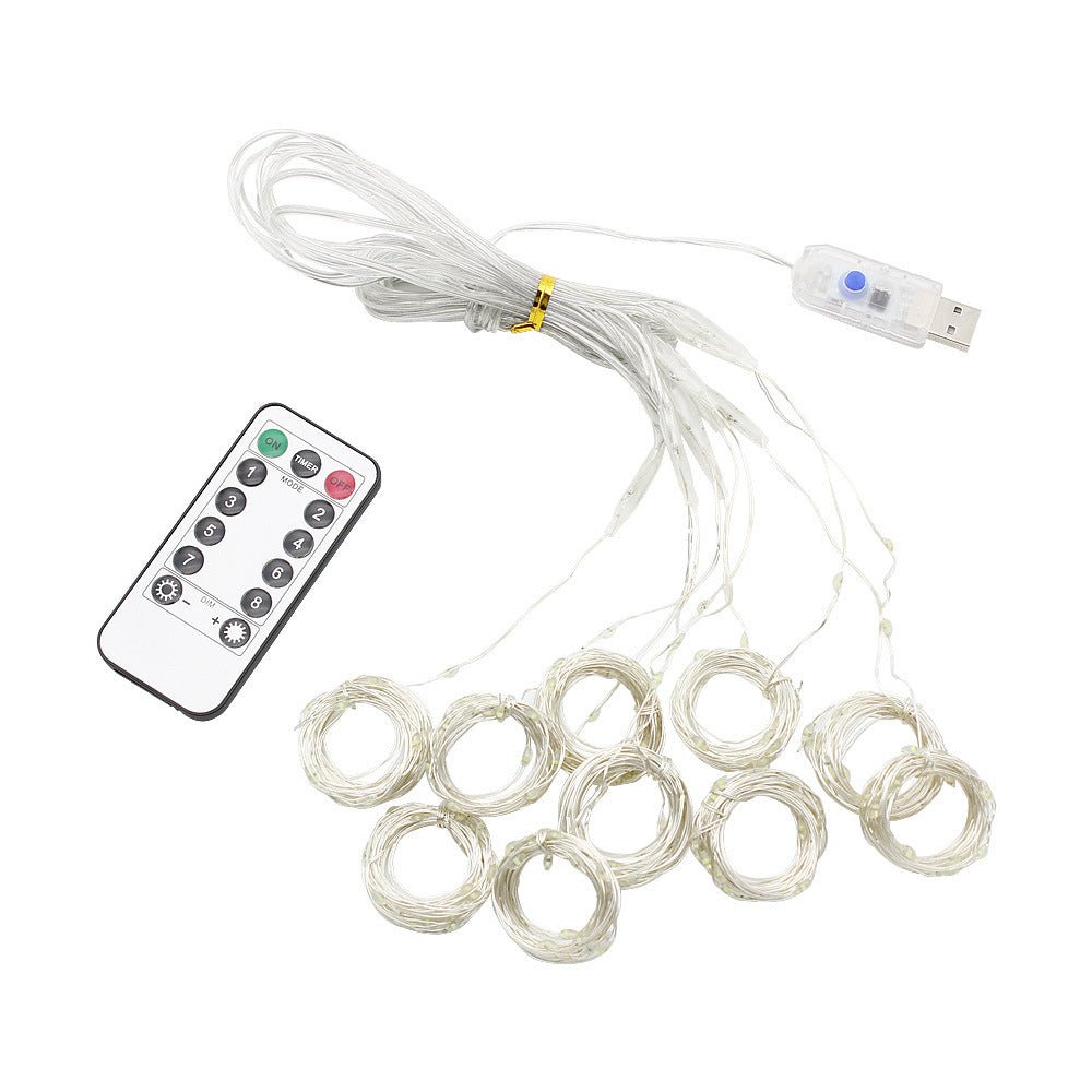 LED Curtain Garland On The Window USB String Lights Remote Control Christmas Decorations For Home Room | Luxury Home Accessories | Heulog Glow