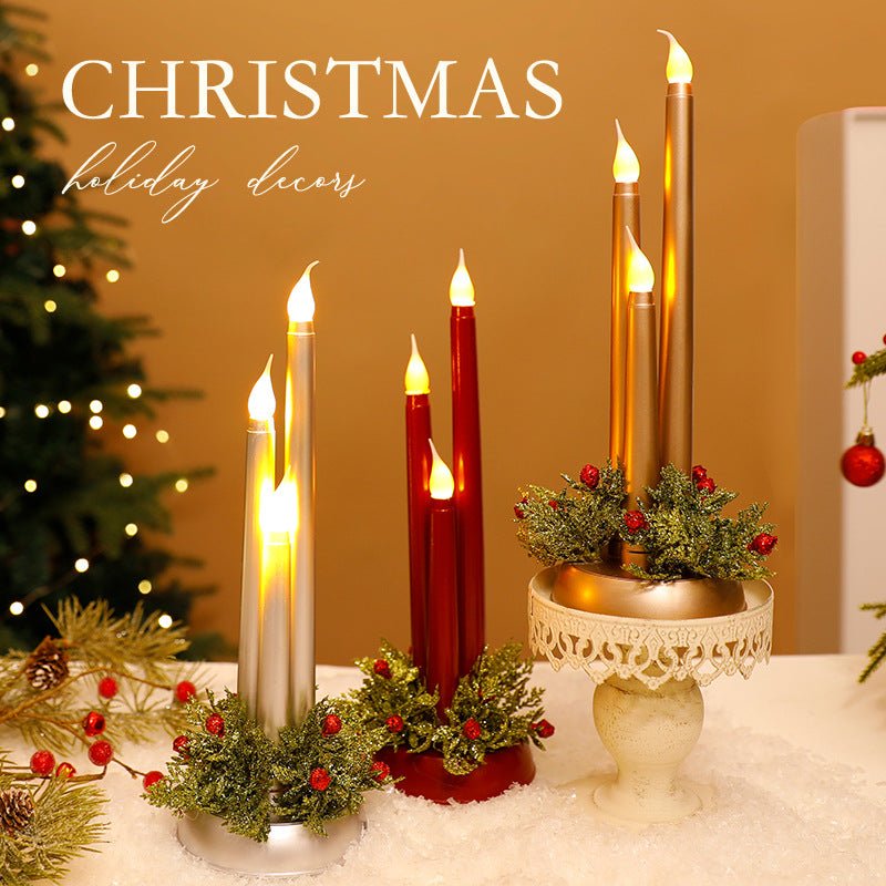 LED Electronic Candle Christmas Decorations | Luxury Home Accessories | Heulog Glow