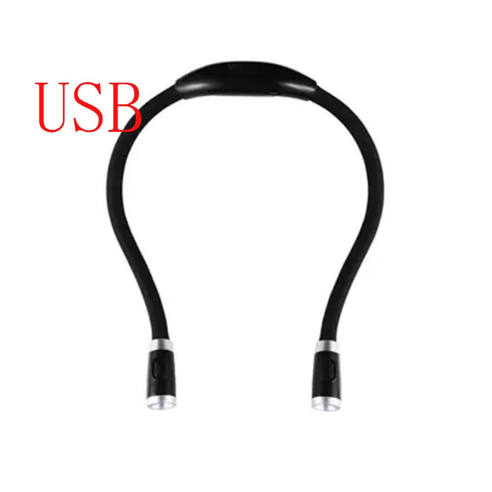 LED Neck Book Light | Flexible Hands-Free Reading Lamp | 3 Modes | Portable Camping & Night Light | USB & Battery | Michan Direct | Luxury Home Accessories | Heulog Glow
