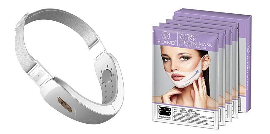 LED Photon Therapy V-shaped Slimming Facial Micro-current Electric Vibration Lifting Massager | Luxury Home Accessories | Heulog Glow