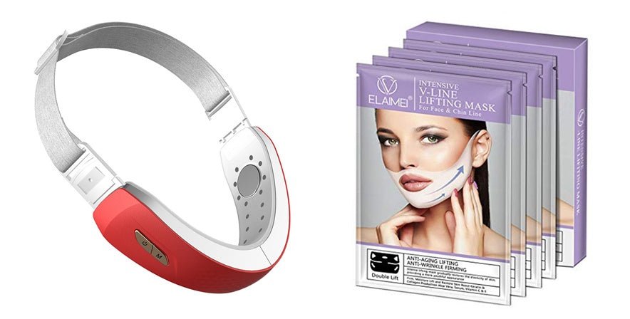 LED Photon Therapy V-shaped Slimming Facial Micro-current Electric Vibration Lifting Massager | Luxury Home Accessories | Heulog Glow