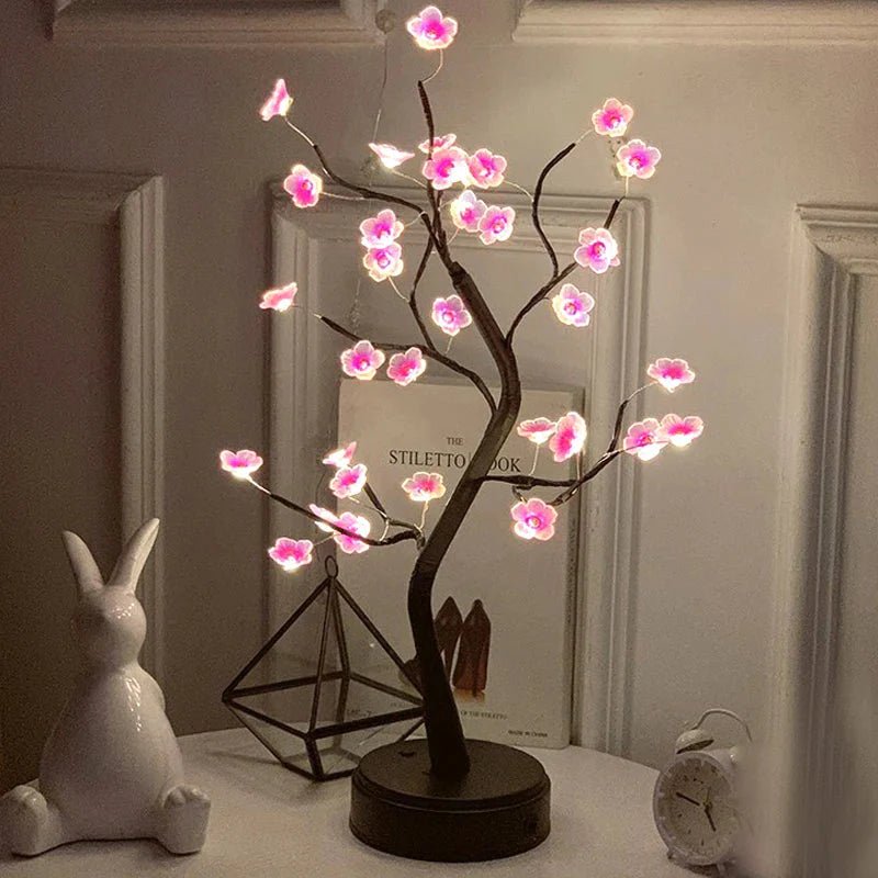 LED Rose Leaf Table Lamp | Luxury Home Accessories | Heulog Glow
