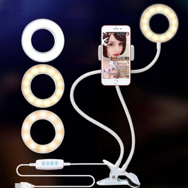 LED Selfie Ring Light for Live Adjustable Makeup Light-8cm Stand | Luxury Home Accessories | Heulog Glow