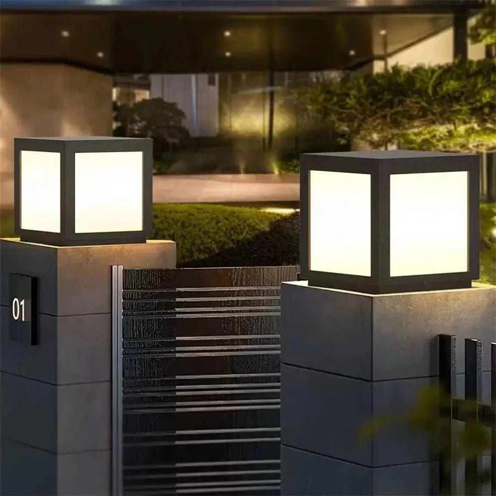 LED Solar Outdoor Light Pillar Solar Lights Waterproof | Luxury Home Accessories | Heulog Glow