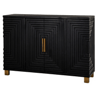 Lennox Black 2 Door Sideboard | Luxury Home Accessories | Heulog Glow