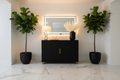 Lennox Black Sideboard - Marble Hallway Hero Shot