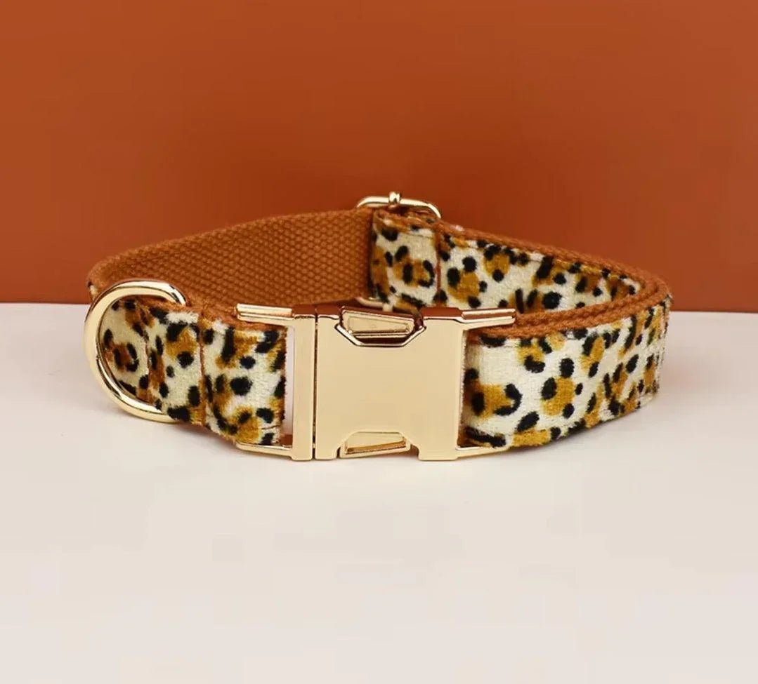 Leopard Print Dog Harness, Lead & Accessories | Luxury Home Accessories | Heulog Glow