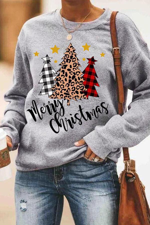Letter Christmas Tree Sweater Round Neck For Men And Women | Luxury Home Accessories | Heulog Glow