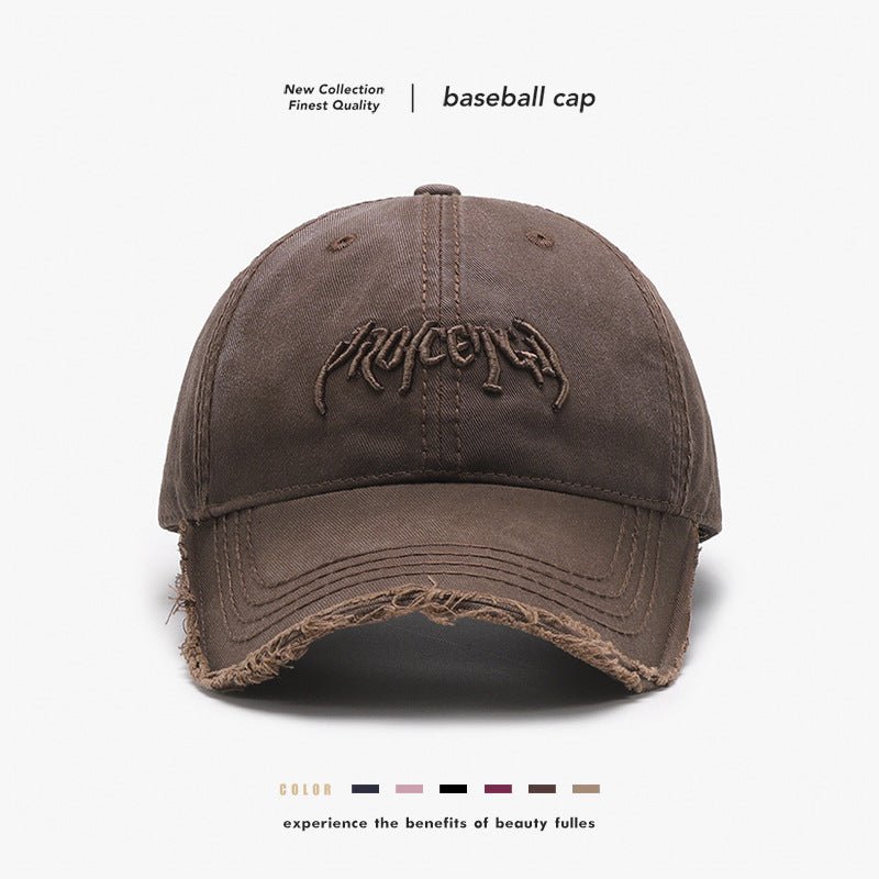 Letter Three-dimensional Embroidery Soft Top Burr Men's Baseball Cap | Luxury Home Accessories | Heulog Glow