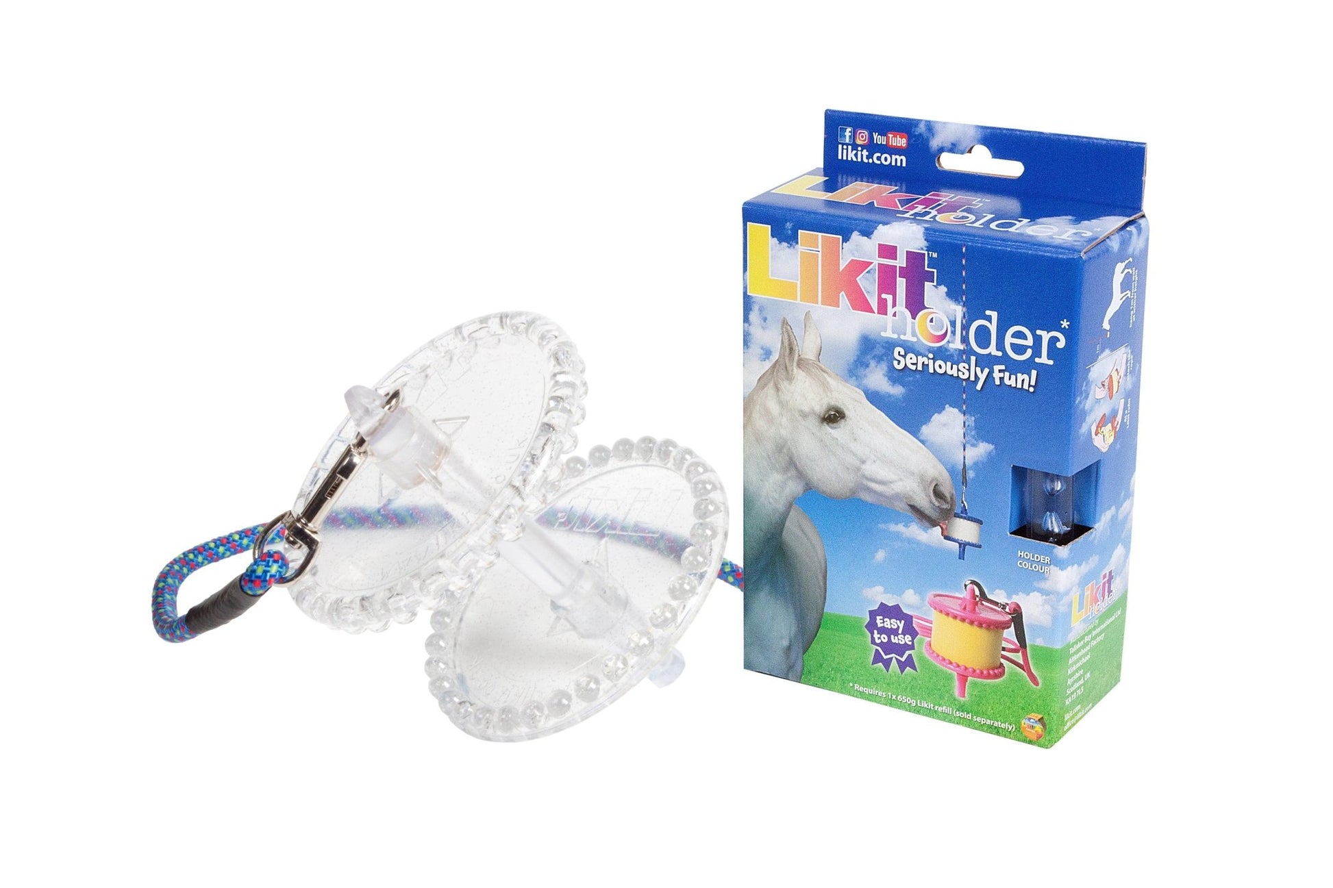 Likit Holder Clear Glitter | Luxury Home Accessories | Heulog Glow