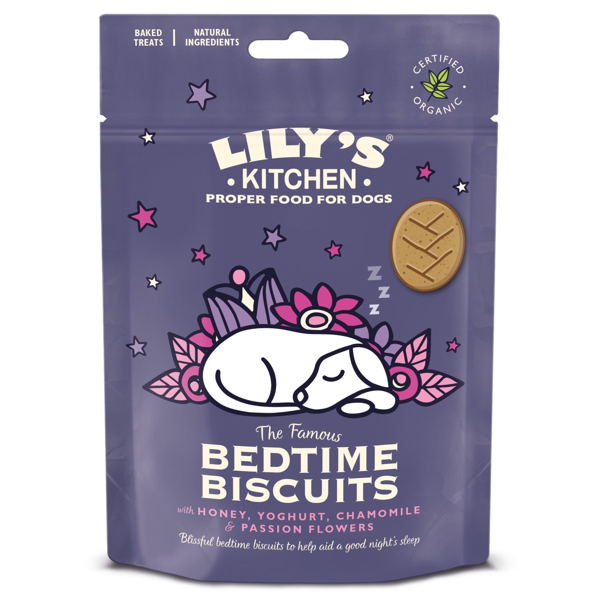 Lily's Kitchen Bedtime Biscuits Dog Treats 80g | Luxury Home Accessories | Heulog Glow