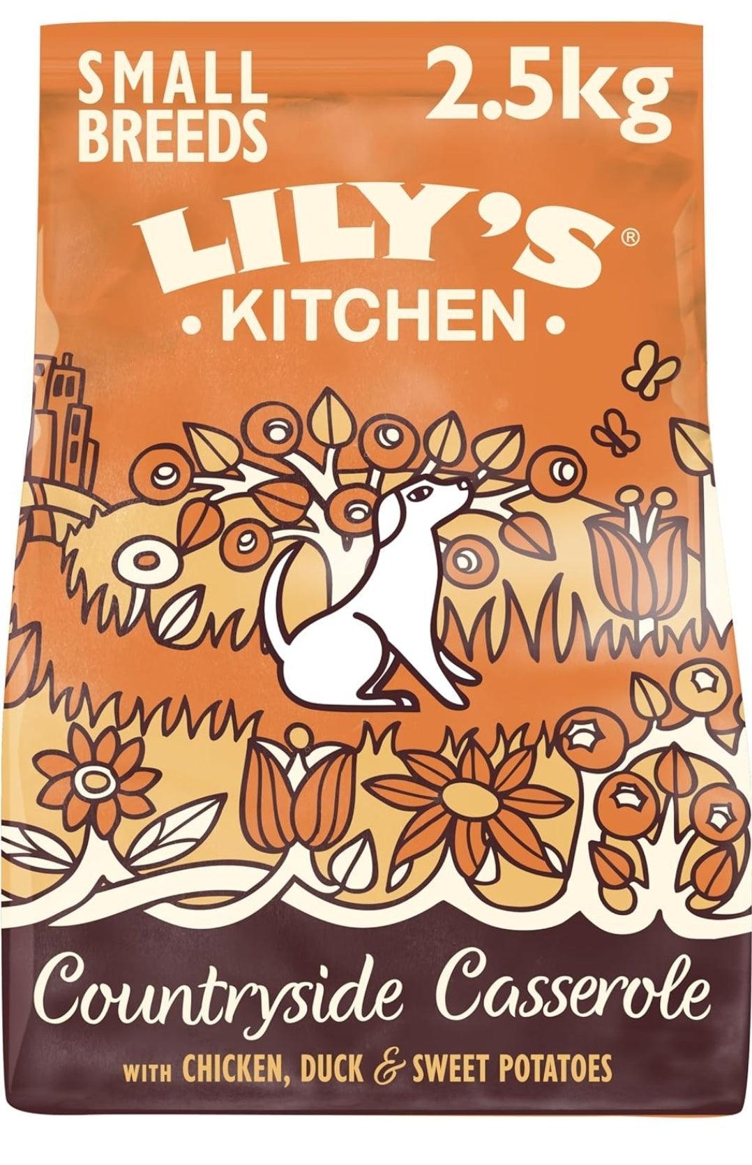 Lily's Kitchen Made with Natural Ingredients Adult Small Breed Dry Dog Food Chicken & Duck Grain-Free Recipe 2.5kg | Luxury Home Accessories | Heulog Glow
