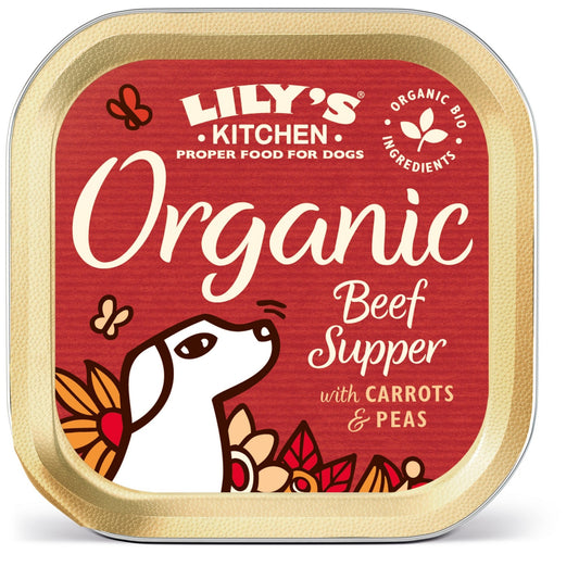 Lily's Kitchen Organic Beef Supper Foils 11 x 150g | Luxury Home Accessories | Heulog Glow
