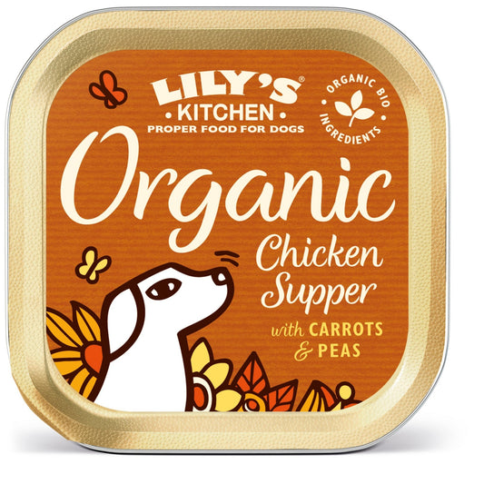 Lily's Kitchen Organic Chicken Supper Foil 11 x 150g | Luxury Home Accessories | Heulog Glow