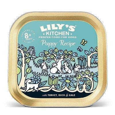 Lily's Kitchen Puppy Recipe Turkey, Duck & Kale Foil 12 x 150g | Luxury Home Accessories | Heulog Glow