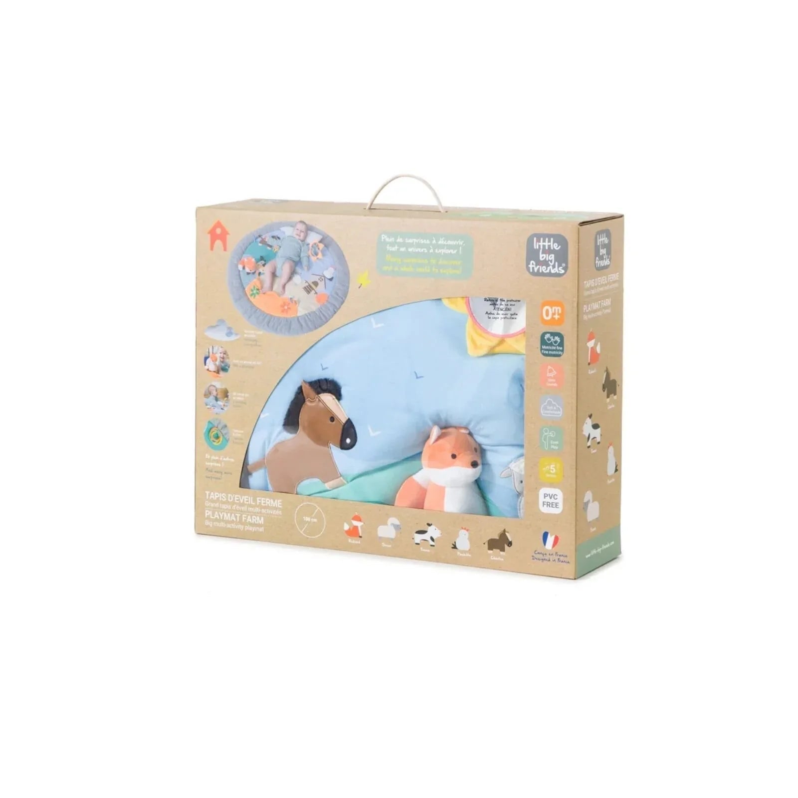 Little Big Friends Activity Playmat - Farm | Luxury Home Accessories | Heulog Glow