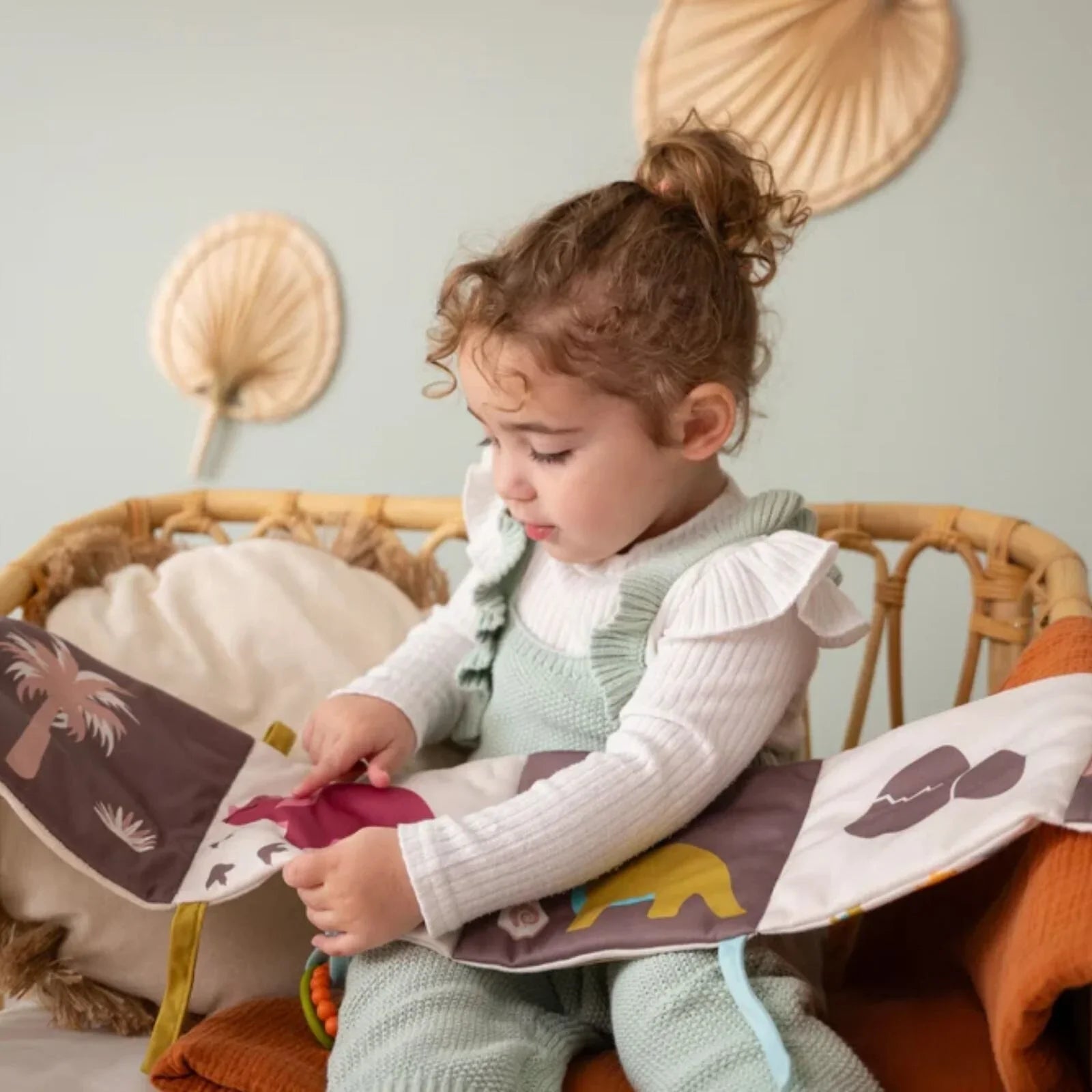 Little Big Friends Soft Activity Book 2-in-1 - Dino | Luxury Home Accessories | Heulog Glow
